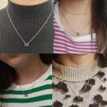 Cazador Minimalist Initial A-Z Letter Necklace for Women Alphabet Stainless Steel Choker Chains Jewelry Birthday Gift Wholesale 4