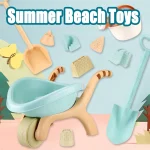 Kids Trolley Beach Toys Play Sand Water Game Sandbox Molds Castle Shovel Watering Summer Outdoor Playa Tools Sand Toys for Baby 2