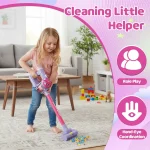 Kids Vacuum Cleaner Toy Realistic Pretend Play Cleaning Set Educational Housekeeping Gift for Toddlers Boys Girls 14/9/7PCS 4