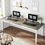 78.7 Inches Extra Long Computer Desk 2 Person Desk, Double Long Desk, Workstaion for Home Office 5