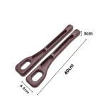 2pcs Car Seat Gap Filler Organizer Waterproof Car Seat Gap Plug Strip with 2 Grooves Seat Gap Storage Auto Interior Accessories 6