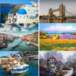 500 Pieces Jigsaw Puzzle Various Landscape Patterns Jigsaw Puzzle Educational Toy for Kids Children 's Games Christmas Gift 3