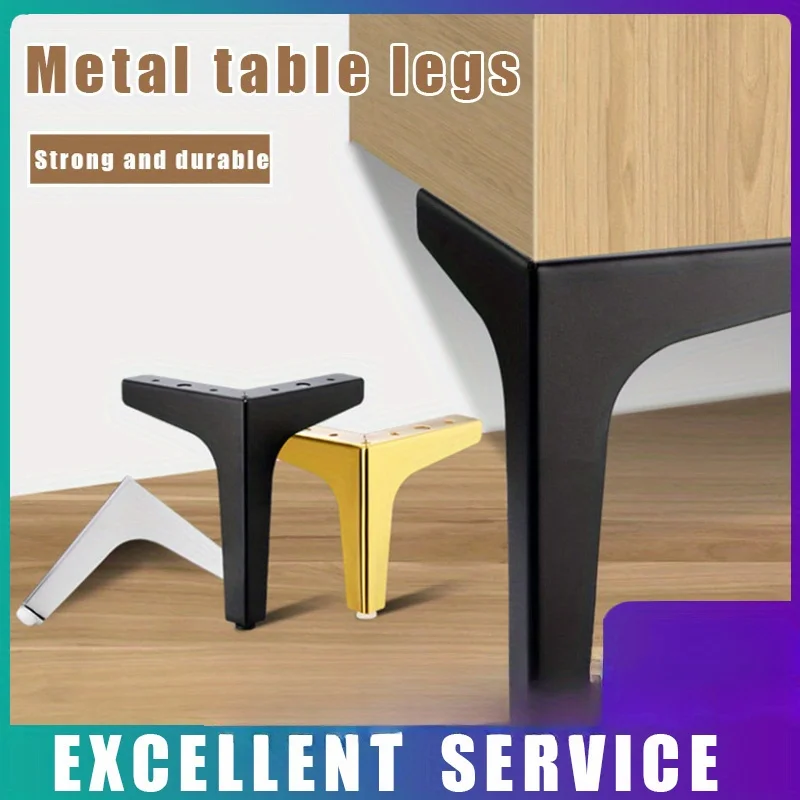 4pcs Modern furniture legs metal gold Black Iron Sofa Feet for Table Bed Chair Desk Dresser Cabinet support Furniture Hardware 4pcs Modern furniture legs metal gold Black Iron Sofa Feet for Table Bed Chair Desk Dresser Cabinet support Furniture Hardware