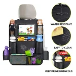 Car Seat Organizer Multifunctional Oxford Fabric Car Back Multi Pocket Storage Bag with Tablet Holder Protector for Kids 4