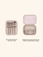 New PU leather makeup bag with large capacity, portable, and high-end outdoor feel, layered and multi-layer waterproof makeup ca 5