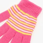 Baby Boys Girls Full Finger Gloves Winter Knitted Stripe Mitten Kids Outdoor Gloves for 1 2 3 4 5 Years Old Children Accessories 4