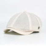 Spring Summer Breathable Mesh Newsboy Caps Men Woman Casual Beret Flat Ivy Cap Soft Solid Driving Fashion Peaked Cap Unisex 6