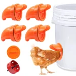 Automatic Gravity Chicken Feeder DIY Rainproof Poultry Feeder with Port to Reduce Spillage for Farm Chicken & Duck Food Controll