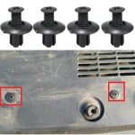8mm Plastic Rivets Fasteners Screw Car Bumper Fender Black Rivet Car Fastener Clips for Toyota Focus Kia Nissan Yamaha 2