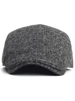 Autumn Winter Thick Warm Newsboy Caps Men Women Soft Beret Hat Casual Fashion Detective Hats Retro Driver Flat Caps 4