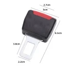 2PC Car Seat Belt Clip Extender Safety Seatbelt Lock Buckle Plug Thick Insert Socket Extender Safety Buckle Seat Belt Accessorie 6