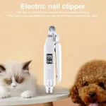 2 in 1 Electric Pet Nail Trimmer with LED Lights Pet Nail Grinder Dog Nail Trimmer and Grinder for Small Medium Large Dogs/Cats 5