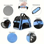 Cat Bags Portable Dog Carrier Bag Mesh Breathable Carrier Bags for Small Dogs Foldable Cats Handbag Travel Pet Bag Transport Bag 2