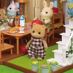 1:12 Forest Family Dollhouse Furniture Montessori Miniature Doll House Kitchen Bedroom Bathroom Accessories For Girl Gifts 5