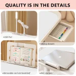 Computer Desk Bed Top Desk Adjustable Folding Simple Home Bedroom Sitting Floor Bay Window Laptop Office Small Desk Board 4