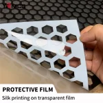 Car Honeycomb Tail Light Vinyl Wrap Stickers Waterproof Self-adhesive Vinyl Carbon Fiber Decor Lamp Films for Car Accessories 3