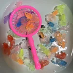 Children's 10Pcs/Set Kawaii Simulation Rubber Goldfish Baby Bath Water Play Games Toys for Kids Toddlers Bathing Shower Gifts 6
