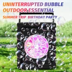10 hole fully automatic bubble blowing handheld electric bubble machine toy outdoor birthday without battery and bubble water 3