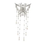AWAYTR Shark Crab Clips Girls Hairpin Hair Accessories Korean Women Simple Hair Claw Clip Butterfly Pearl Tassel Hair Clip 4
