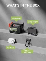 YESPER 12V/24V 6000A Jump Starter: 36400mAh Power Station + 3-Mode LED, for Gas/Diesel Engines, Cars to Boats, -40°C~60°C 6