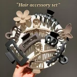 11pcs Women's High-End Frosted Shark Clip Set Back Head Hair Accessories Elegant Hairdressing Headwear 4