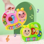 Kid Cartoon Piano Keyboard Game Electronic Multifunctional Toy Animal Sound Flashing Light Baby Instrument Educational Toys Gift 2