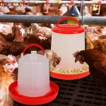 3kg+3L Poultry Feeder And Waterer Water Food Dispenser Automatic Chicken Birds Chick Waterer Feeding Bucket Container Supply 6