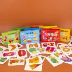 32 Pcs Enlightenment Card Matching Puzzle Early Education Cartoon Pattern Cognitive Boys and Girls Toys 4
