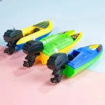 1pc Speed Boat Clockwork Toys Ship Wind Up Toy Float In Water Kids Toys Classic Bathtub Shower Bath Toy for Children Boys Toys 4