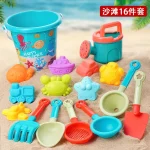 14/16 PCS Beach Toys for Kids Sand Toys Set for Toddlers Sandbox Toys with Bucket Shovel Rake Set Summer Outdoor Children Gifts 2