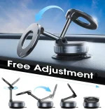 Foldable Pole Magnetic Suction Car Phone Holder Vacuum Suction Cup Car Live Streaming Shooting Navigation Bracket Center Console 5
