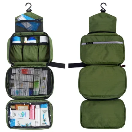 Hanging Men's Toiletry Bag Large Waterproof Cosmetic Bags Travel Organizer Lady Toiletries Makeup Toilet Foldable Bathroom Kit