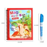 Drawing Coloring Books for Kids Magic Water Book with Pen 2 To 4 Years Old Children Learning  Education Toy Baby Montessori Toys 6