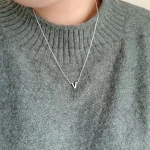 Cazador Minimalist Initial A-Z Letter Necklace for Women Alphabet Stainless Steel Choker Chains Jewelry Birthday Gift Wholesale 3