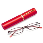 +1.5 2.0 2.5 Reading Glasses Women Men Ultralight Portable Mini Hyperopia Glasses Metal Presbyopia with diopters plus with box 4