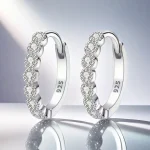 Elegant Silver Stud Earrings for Women, A Versatile and Dainty Single Pair for Everyday Luxury, Timeless Fine Jewelry 2
