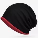 Man Winter Sports Bonnet Cap Lady Cotton Textured Striped Beanies Slouchy Style Skullies Hiphop Pile Hat Dad Warm Knitted Hats 2