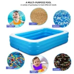 Large Pool For Adults Children Family 2/2.6/3M Inflatable Swimming Pool Child baby Rectangular Pvc Outdoor Water Games Toy kids 3