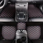 Universal 5Pcs Car Floor Mats PU Leather Waterproof Dust-Proof Auto Foot Pad Protector pads Fashion Car Foot Pad 6