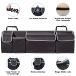 Car Trunk Organizer Backseat Storage Bag High Capacity Multi-use Oxford Car Seat Back Organizers Automobile Interior 2