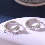 Fashion Stainless Steel Zircon Star Hoops Earrings For Women Vintage Crystal Zirconia Circle Earrings Punk Unisex Rock Jewelry 6