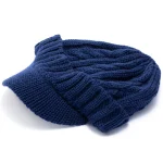 Big Head Men Winter Outdoors Oversize Knitted Hat Women Warm Fleece lining Woolly Hats Lady Newsboy Cap Dad Large Baseball Cap 5
