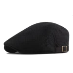 Men Mesh Newsboy Caps British Painters Hats Spring and Summer Ventilate Berets Adjustable Flat Cap Hip Hop Berets 2