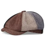 Men Casual Peaky Blinders hat Spring Autumn Retro Beret Hats Wild Casual Hats Unisex Wild Octagonal Cap girl Newsboy English hat 2