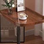 C-shaped coffee table, vertical storage shelf, sofa bed sliding sofa side table, small space small table, tight bedside table 2
