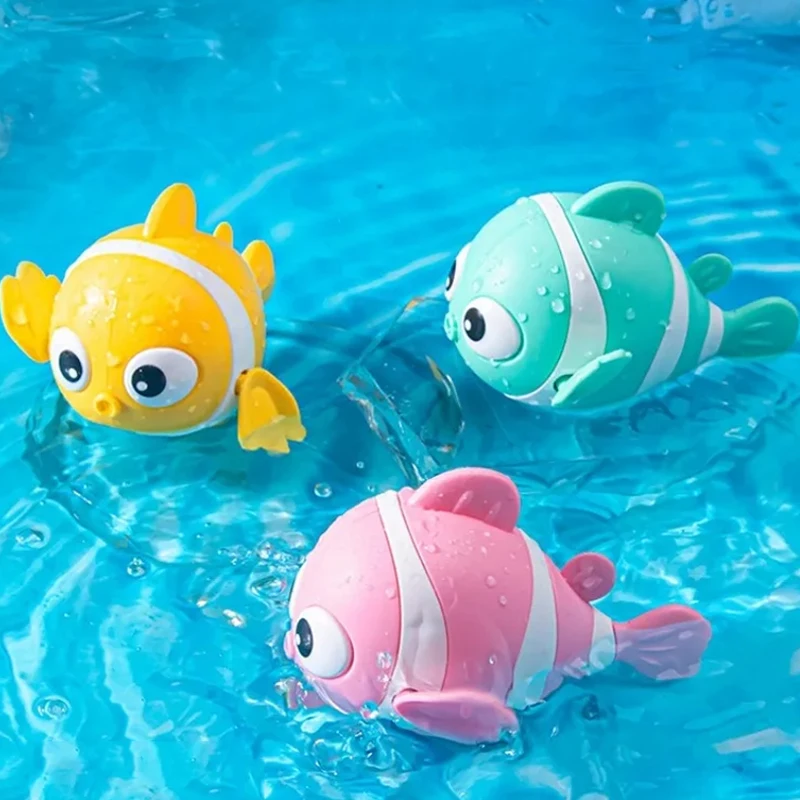 Bath Toys Cute Swimming Clown Fish Bath Toy for Toddlers Floating Wind Up Toys for Boy Girl New Born Baby Bathtub Toddler Toys Bath Toys Cute Swimming Clown Fish Bath Toy for Toddlers Floating Wind Up Toys for Boy Girl New Born Baby Bathtub Toddler Toys
