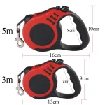 3m 5m Dog Leash for Small Dogs Cat Automatic Retractable Durable Nylon Lead Puppy Outdoor Travel Walking Hiking Traction Rope 6