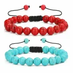 Multiple Style 8mm Natural Tiger Eyes Lava Rock Protection HANDMADE Bracelet Men's Gift 4