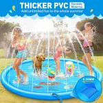 170CM Kids Paddling Pad Inflatable Water Jet Swimming Pool Summer Beach Outdoor Games Toy Lawn Swimming Pool Mat Kids Toys 2