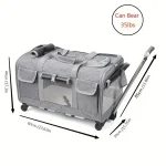 Extra Large Portable Pet Trolley Case, Detachable Dog Trolley Case, Large Foldable Pet Bag Cat Travel Carrier Bag 4